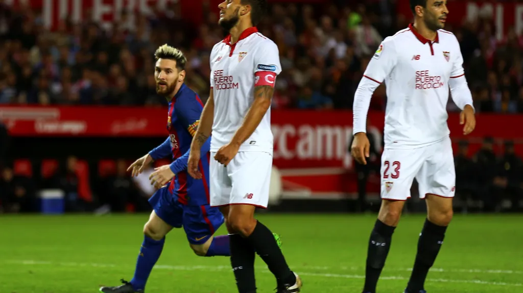 Lionel Messi v utkání se Sevillou