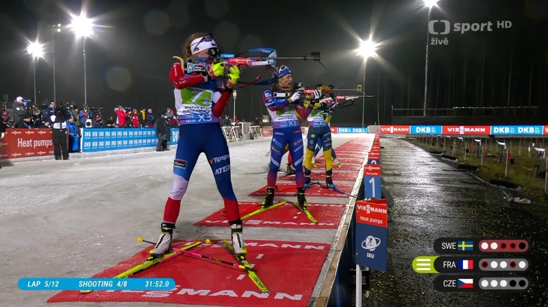 Sestřih štafety biatlonistek v Kontiolahti