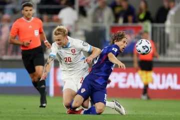 Jaroslav Zelený v utkání s Chorvatskem