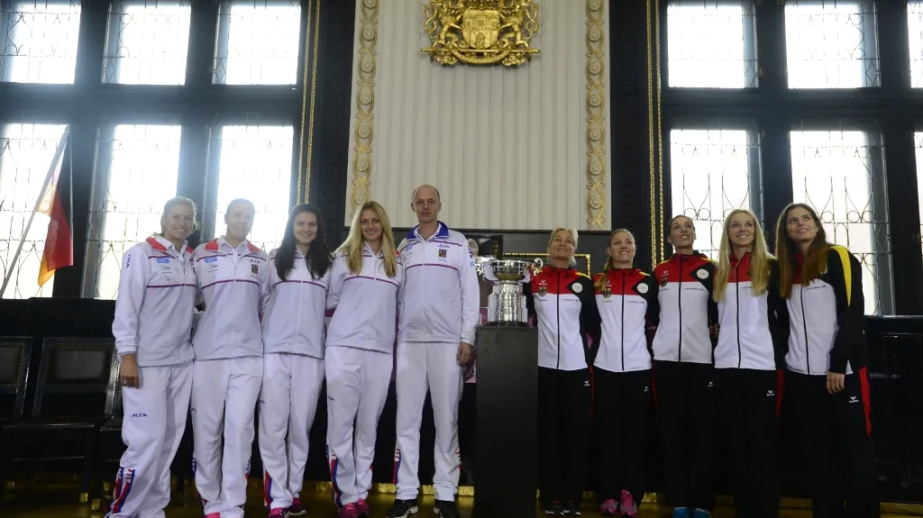 Český a německý fedcupový tým