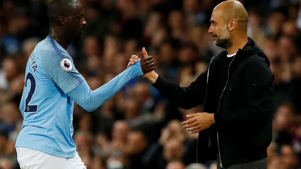 Pep Guardiola a Yaya Touré