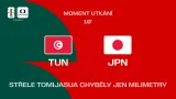 Moment utkání Tunisko – Japonsko