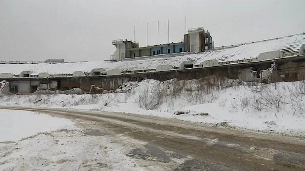 Historická tribuna stadionu Dynama Moskva