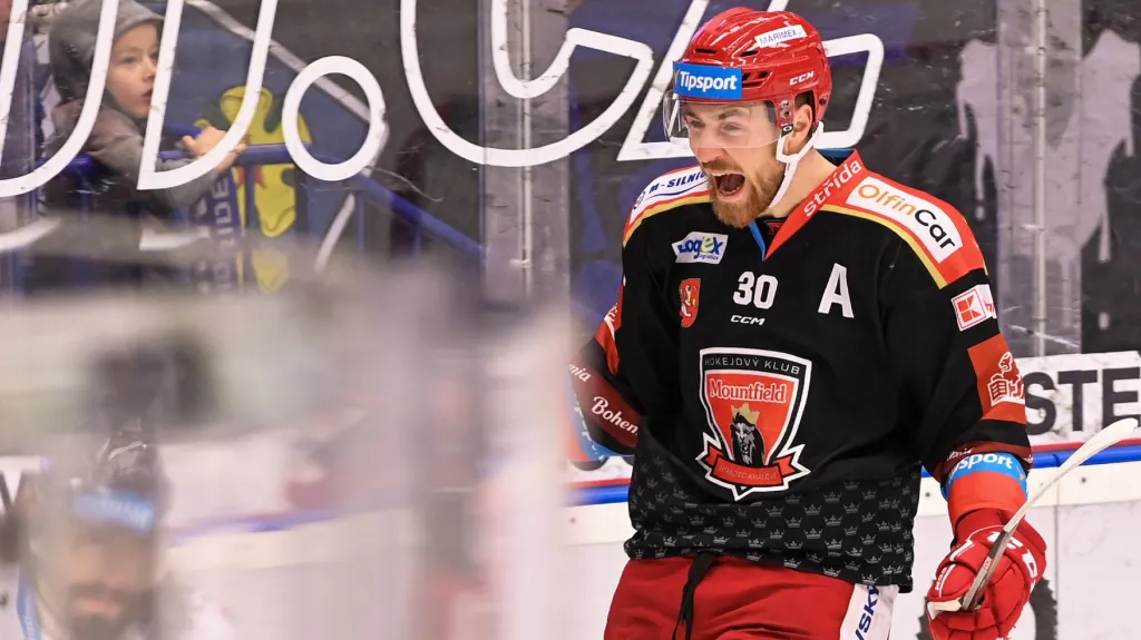 Jakub Lev se raduje z branky