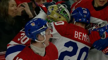 Čeští junioři vyřadili Kanadu v play-off MS potřetí v řadě