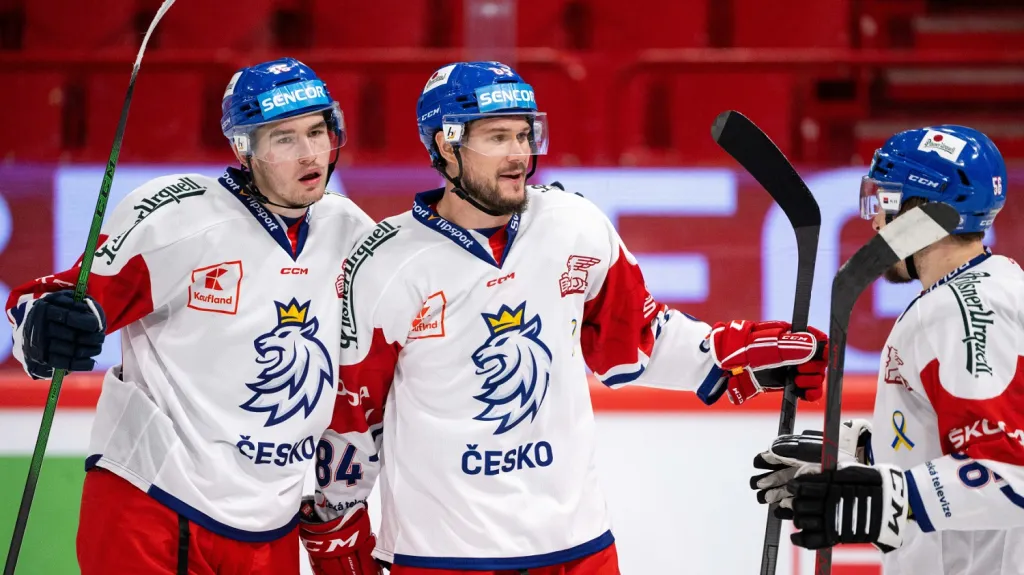 Radost českých hokejistů