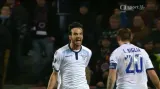 Gól v utkání Sparta - Lazio: Parolo - 1:1 (38. min.)