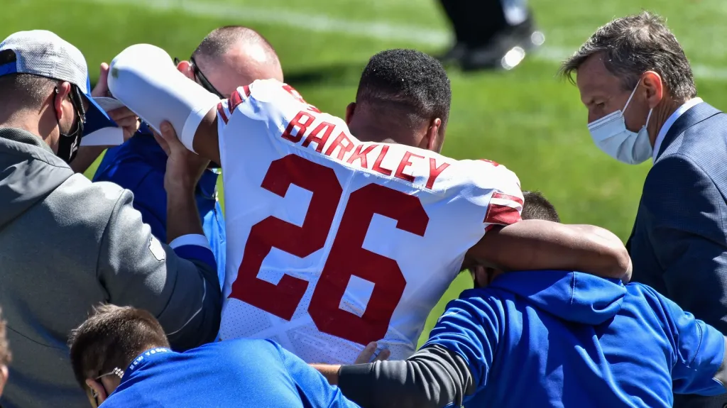 Saquon Barkley v péči lékařů