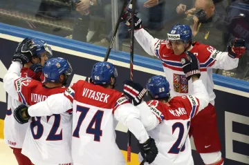 Radost českých hokejistů