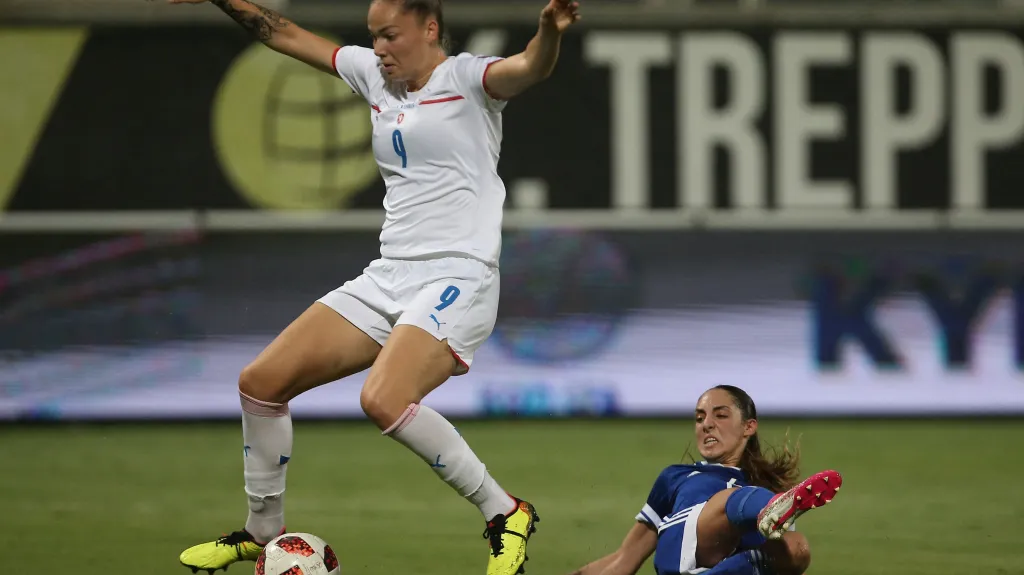 Andrea Stašková v reprezentačním dresu