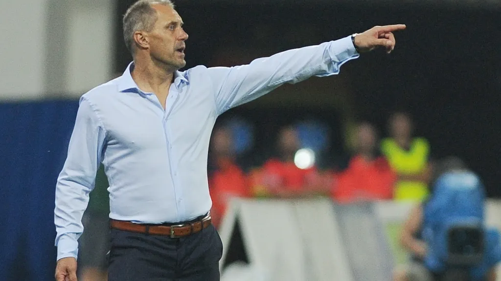 Trenér Plzně Roman Pivarník