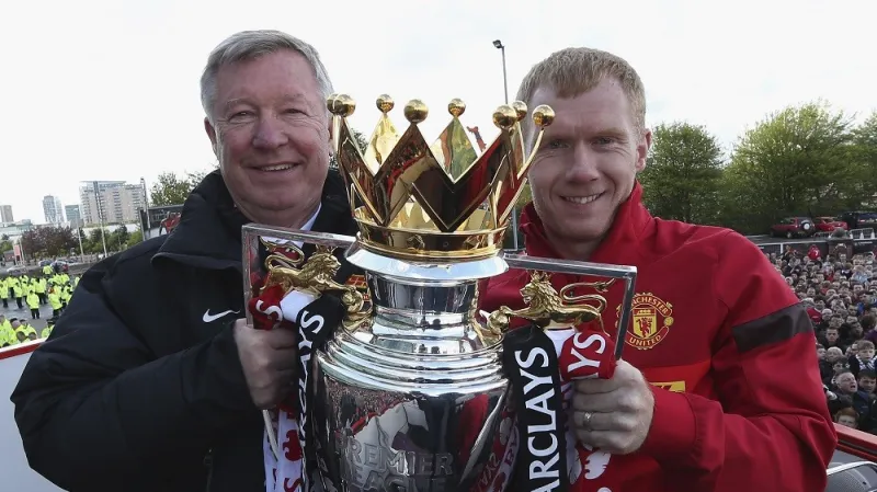 Sir Alex Ferguson a Paul Scholes