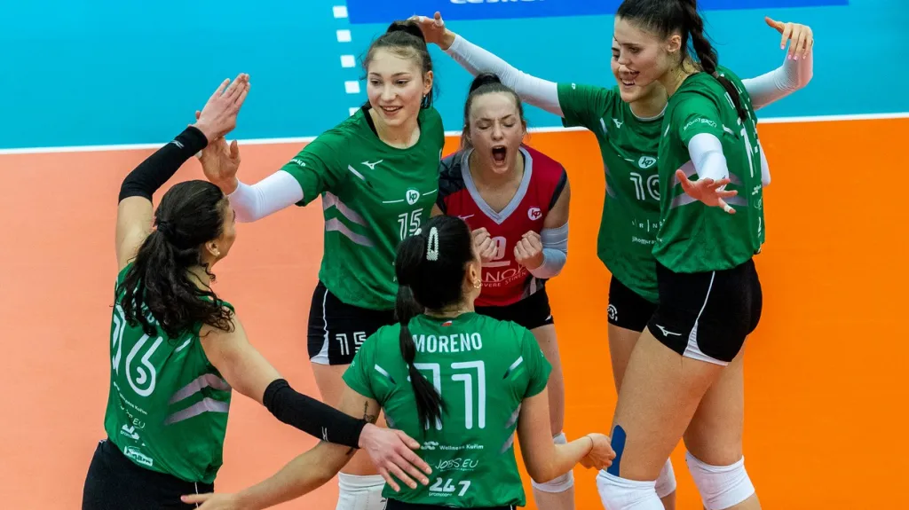 Radost volejbalistek KP Brno