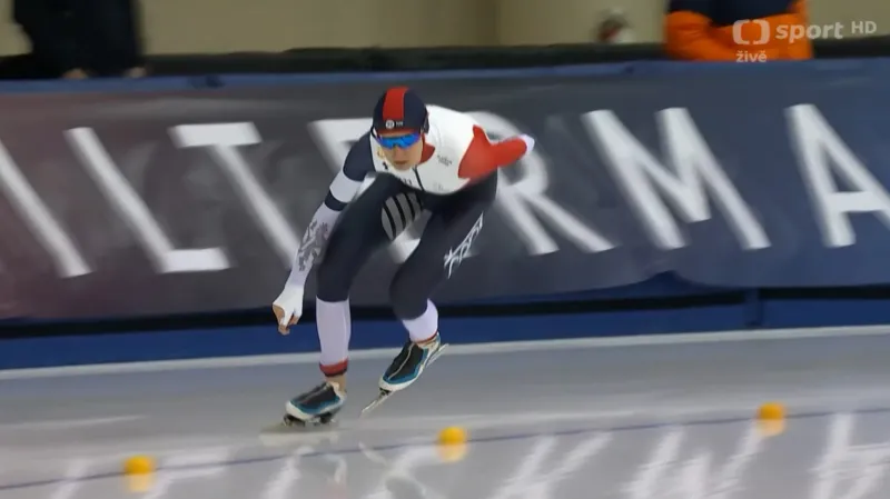 Jízda Martiny Sáblíkové na 3000 m v Milwaukee