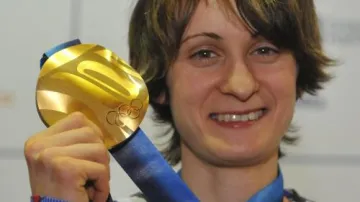 Martina Sáblíková se zlatou olympijskou medailí