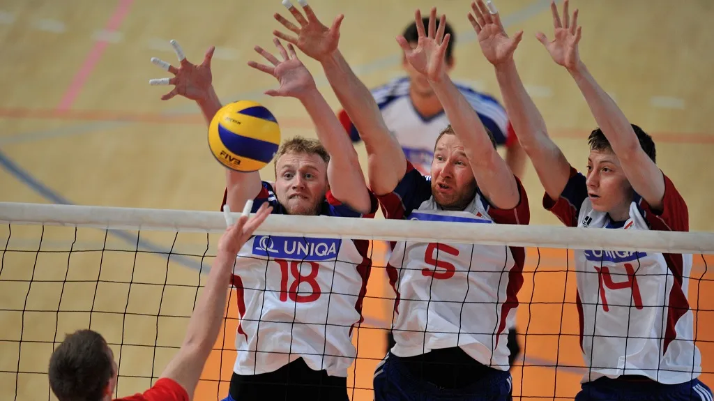 Čeští volejbalisté v akci