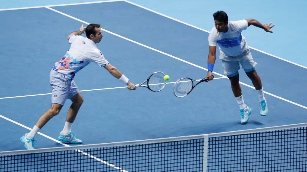 Radek Štěpánek a Leander Paes