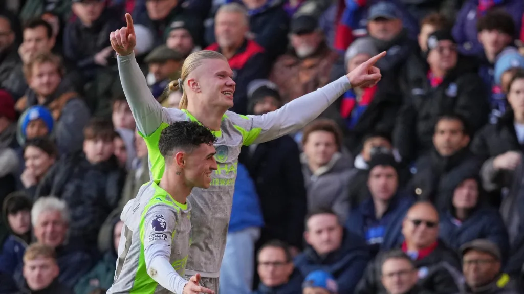 Phil Foden a Erling Haaland