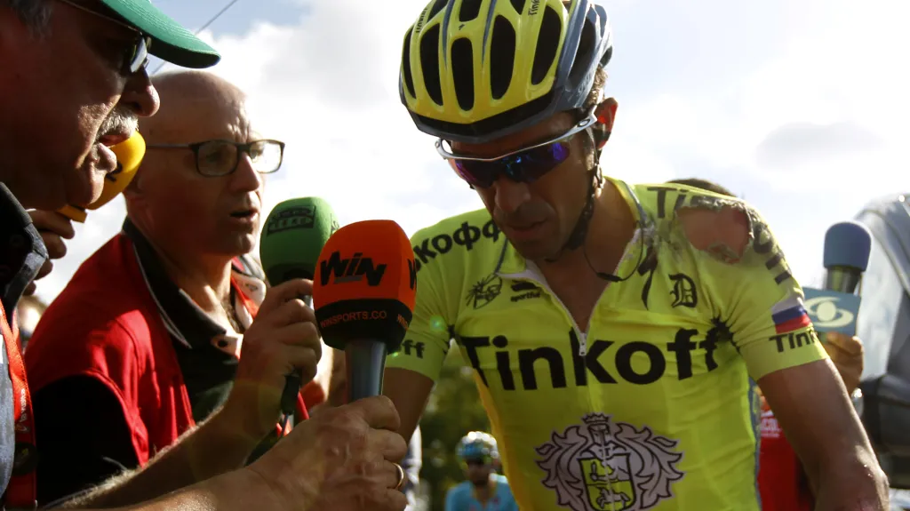 Podřený Alberto Contador po sedmé etapě Vuelty 2016