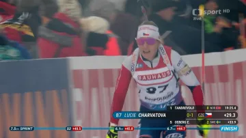 Sestřih sprintu biatlonistek SP v Ruhpoldingu