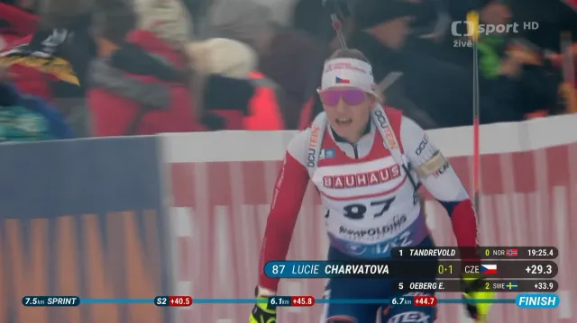 Sestřih sprintu biatlonistek SP v Ruhpoldingu