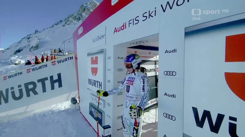 Jízda Ledecké ve sjezdu ve Val d'Isere