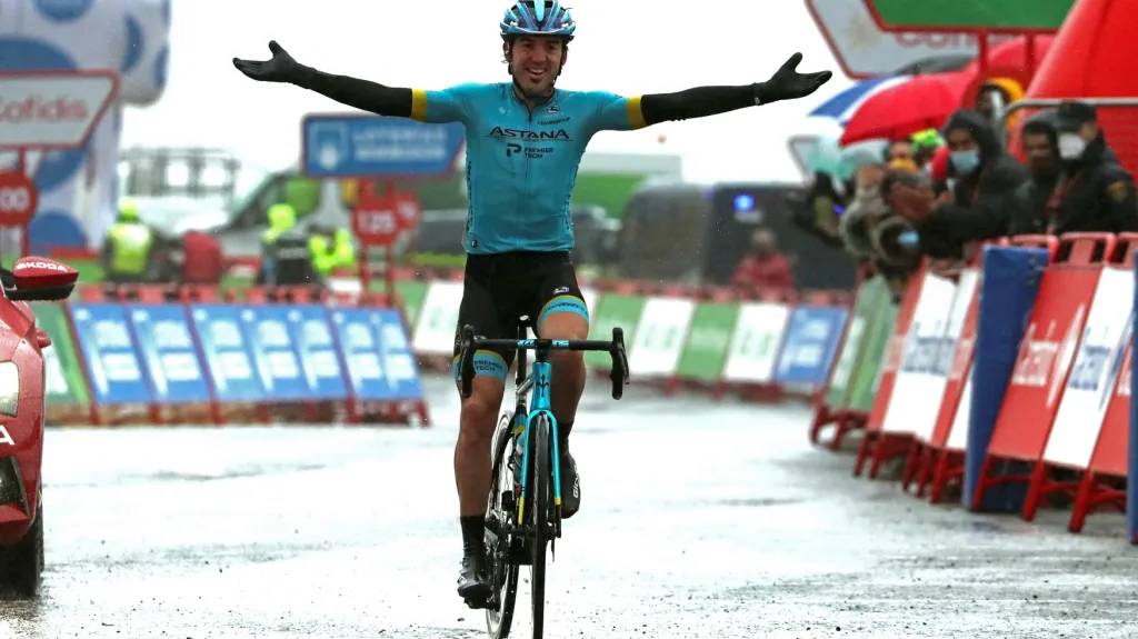 Ion Izagirre vyhrává etapu Vuelty