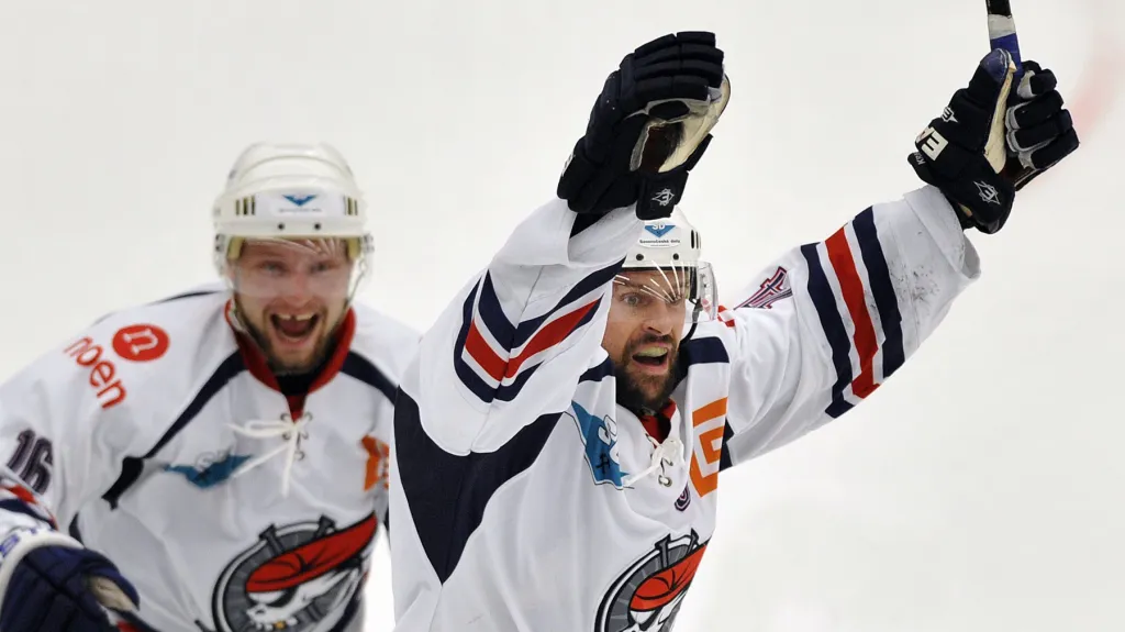 Milan Kraft se raduje gólu