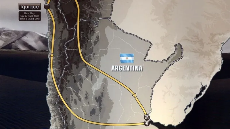 Trasa Rallye Dakar 2015