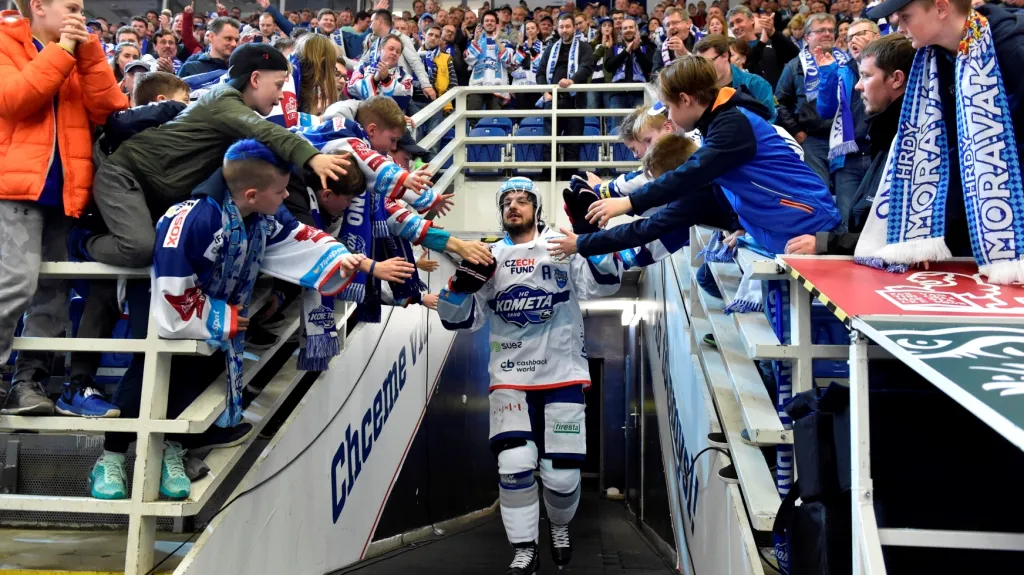 Martin Zaťovič s fanoušky Komety