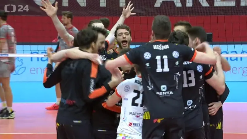 Karlovarsko porazilo Lvy Praha 3:1 na sety i v sérii