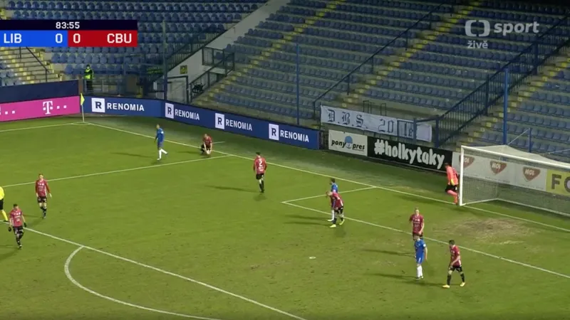 Sestřih pohárového utkání Liberec - České Budějovice