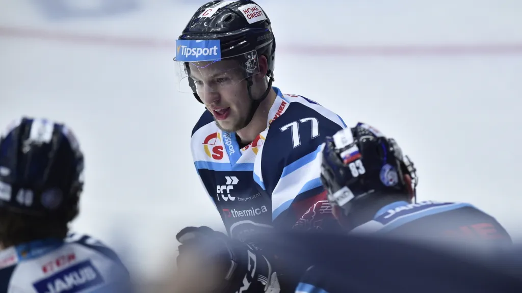 Liberecký Tomáš Havlín se raduje ze vstřelené branky