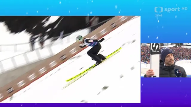 Roman Koudelka hodnotí svůj výkon na velkém můstku