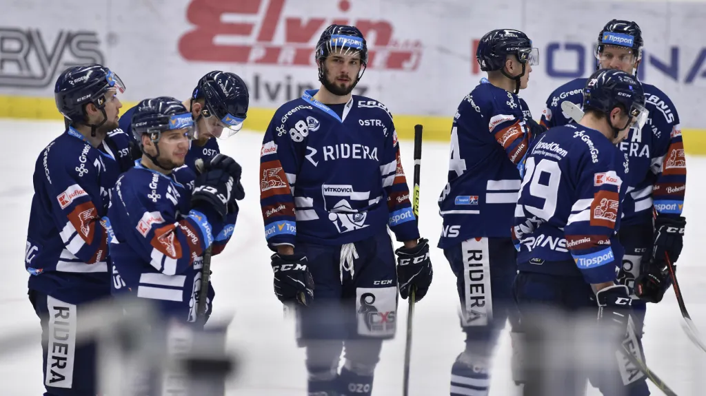 Zklamaní hokejisté Vítkovic