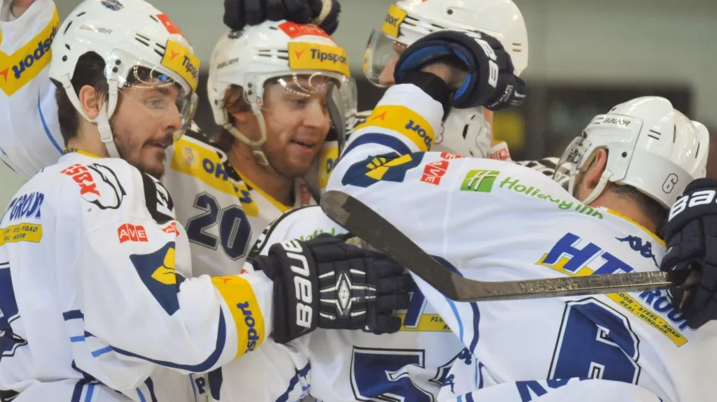 Radost hokejistů Komety Brno