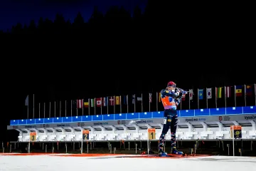 Vetle Christiansen na poslední položce ve štafetě na MS