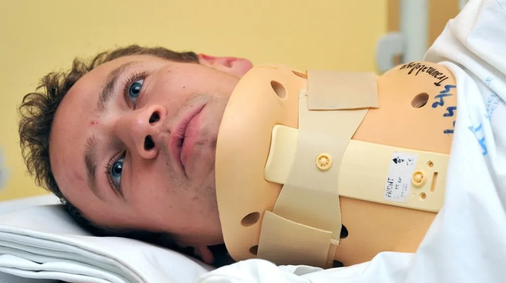 Roman Koudelka po ošetření v liberecké nemocnici