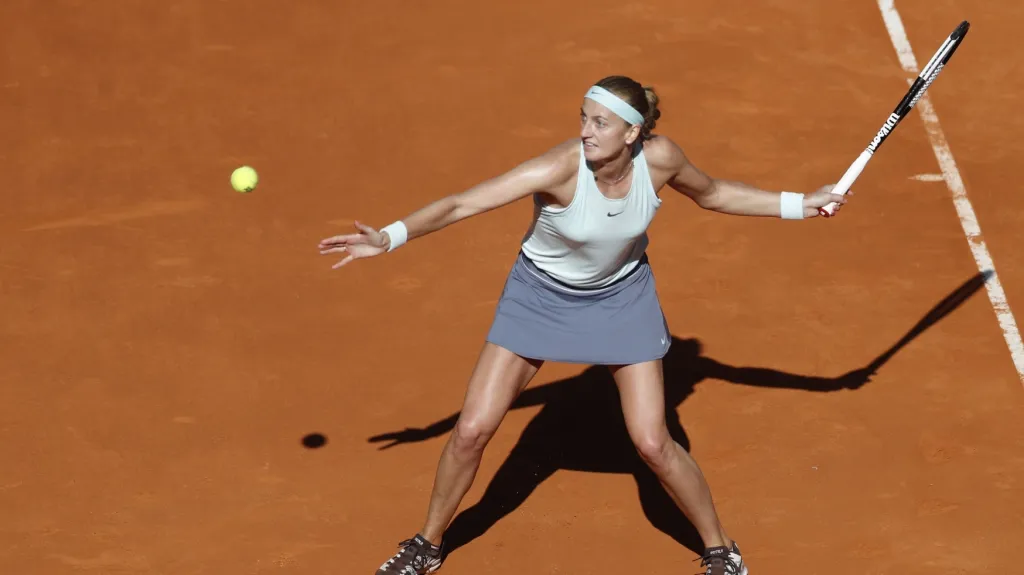 Tenistka Petra Kvitová na turnaji v Madridu