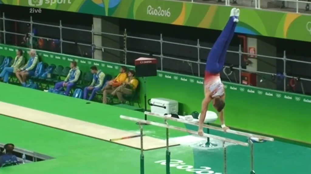 David Jessen na olympijském pódiu v Riu