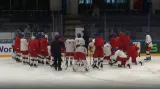 Češi trénovali a fotili se, Klapka bude zřejmě na pozici 13. útočníka