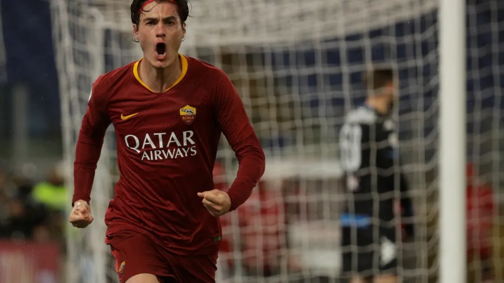 Patrik Schick se raduje z gólu