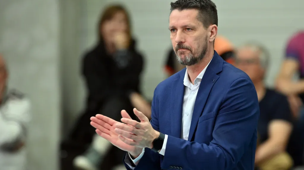 Trenér volejbalové reprezentace Jiří Novák