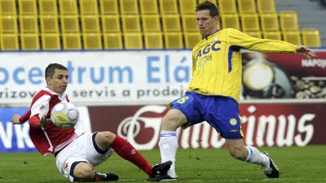 Štěpán Vachoušek v utkání se Slavií