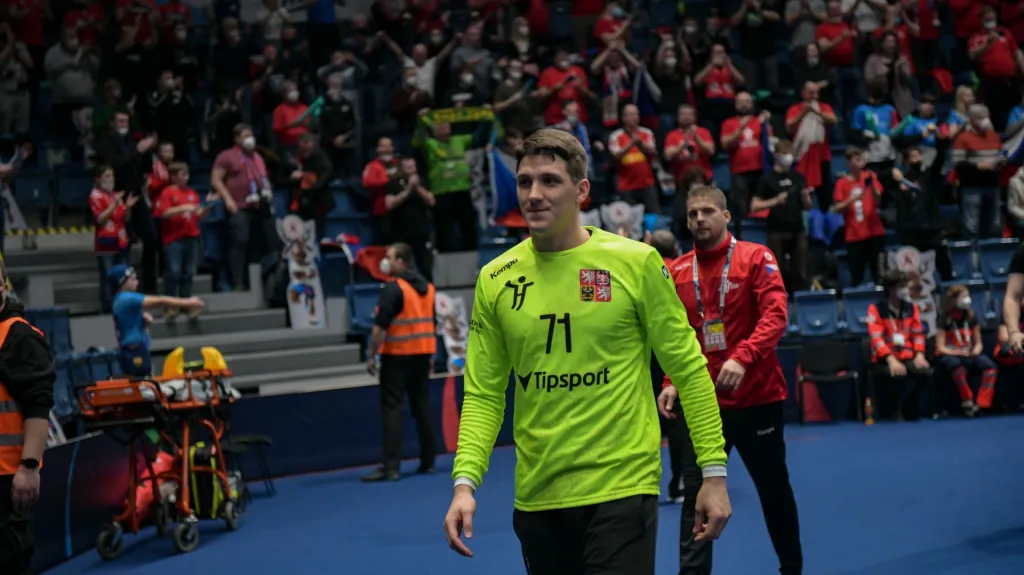 Házenkářský brankář Šimon Mizera