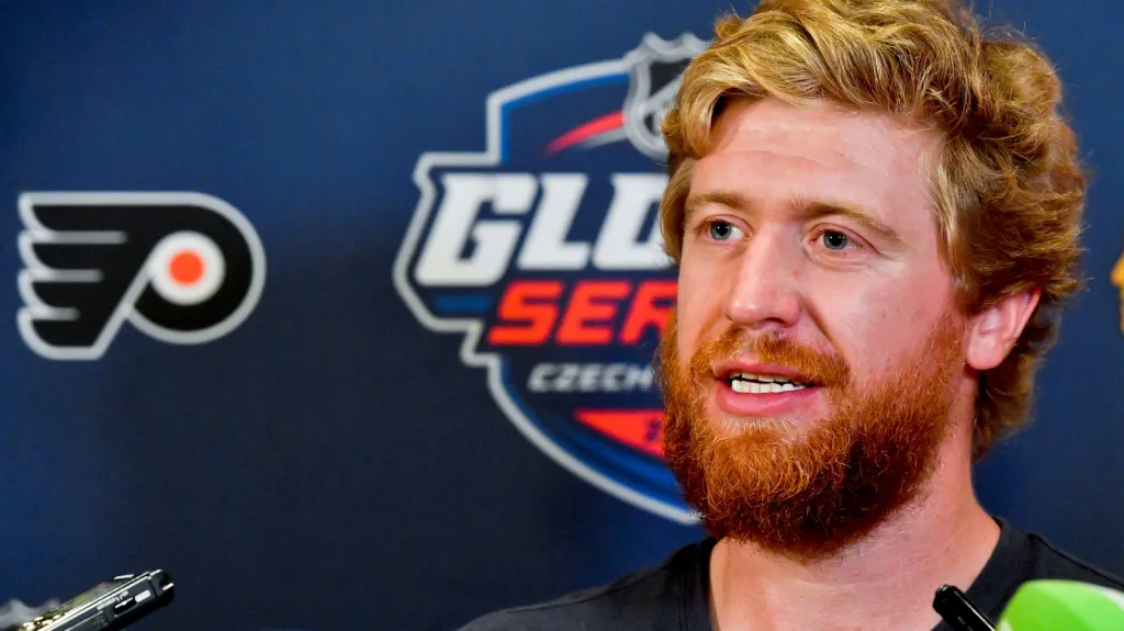 Útočník Philadelphie Jakub Voráček v Praze