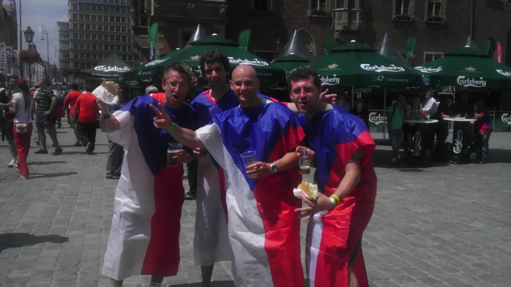 Čeští fanoušci ve Vratislavi