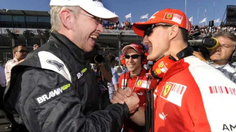 Ross Brawn a Michael Schumacher