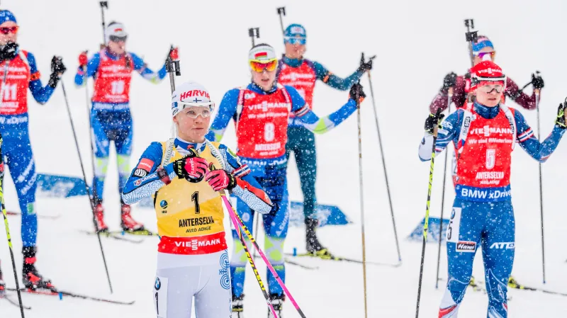 Sestřih hromadného závodu biatlonistek v Anterselvě