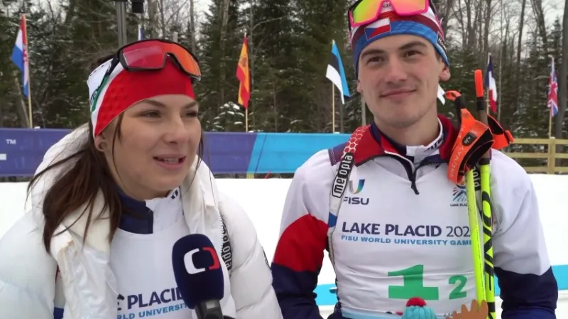 Jandová s Kociánem vyhráli smíšenou štafetu biatlonistů